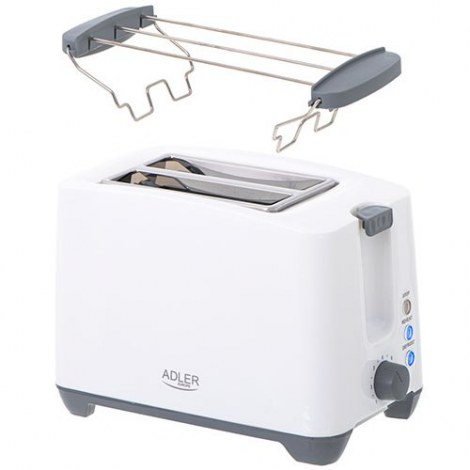 Adler | AD 3216 | Toaster | Power 750 W | Number of slots 2 | Housing material Plastic | White - 2